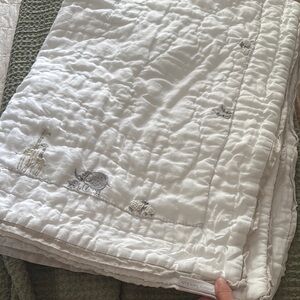 Pottery Barn Kids White Quilted Bedding